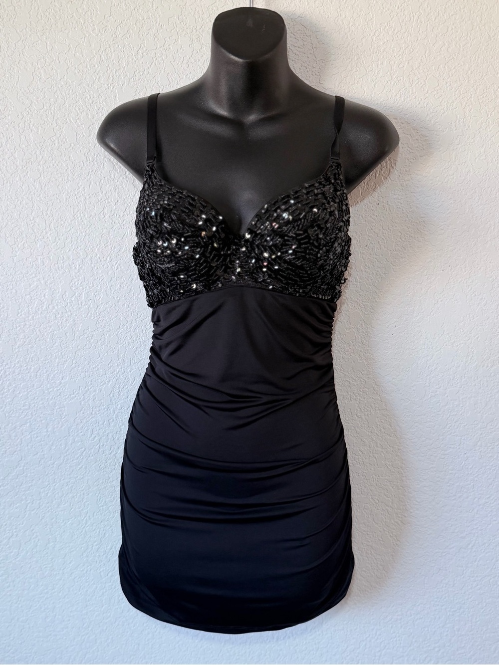 ✨ NWT Vintage Y2K Charlotte Russe Sequin Bodice Mini Dress ✨